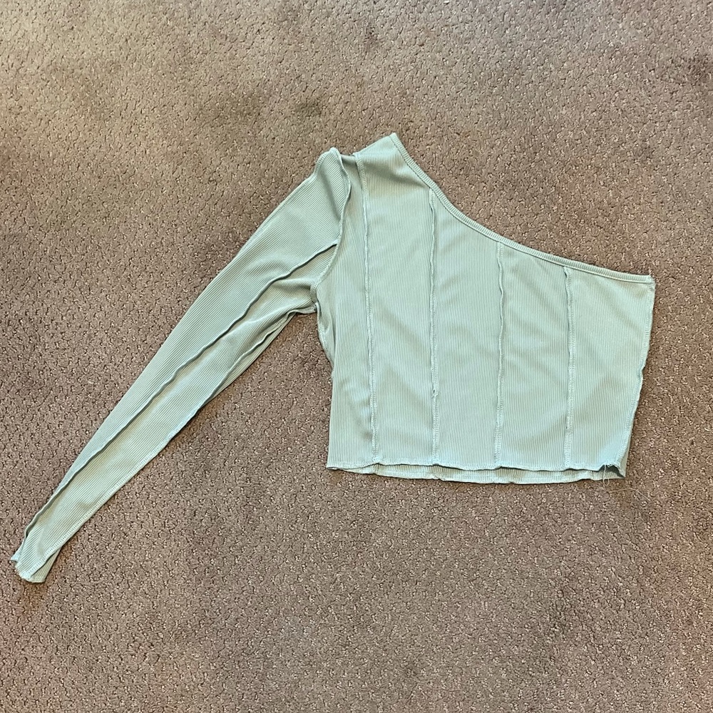 SHEIN one shoulder crop top